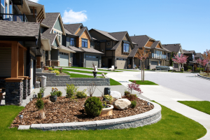 Neighborhood of single family homes