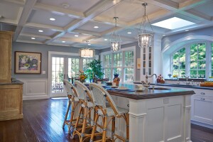 blue kitchen